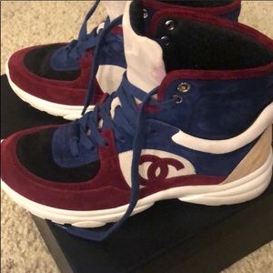 Beautiful high top chanel sneaker worn twice